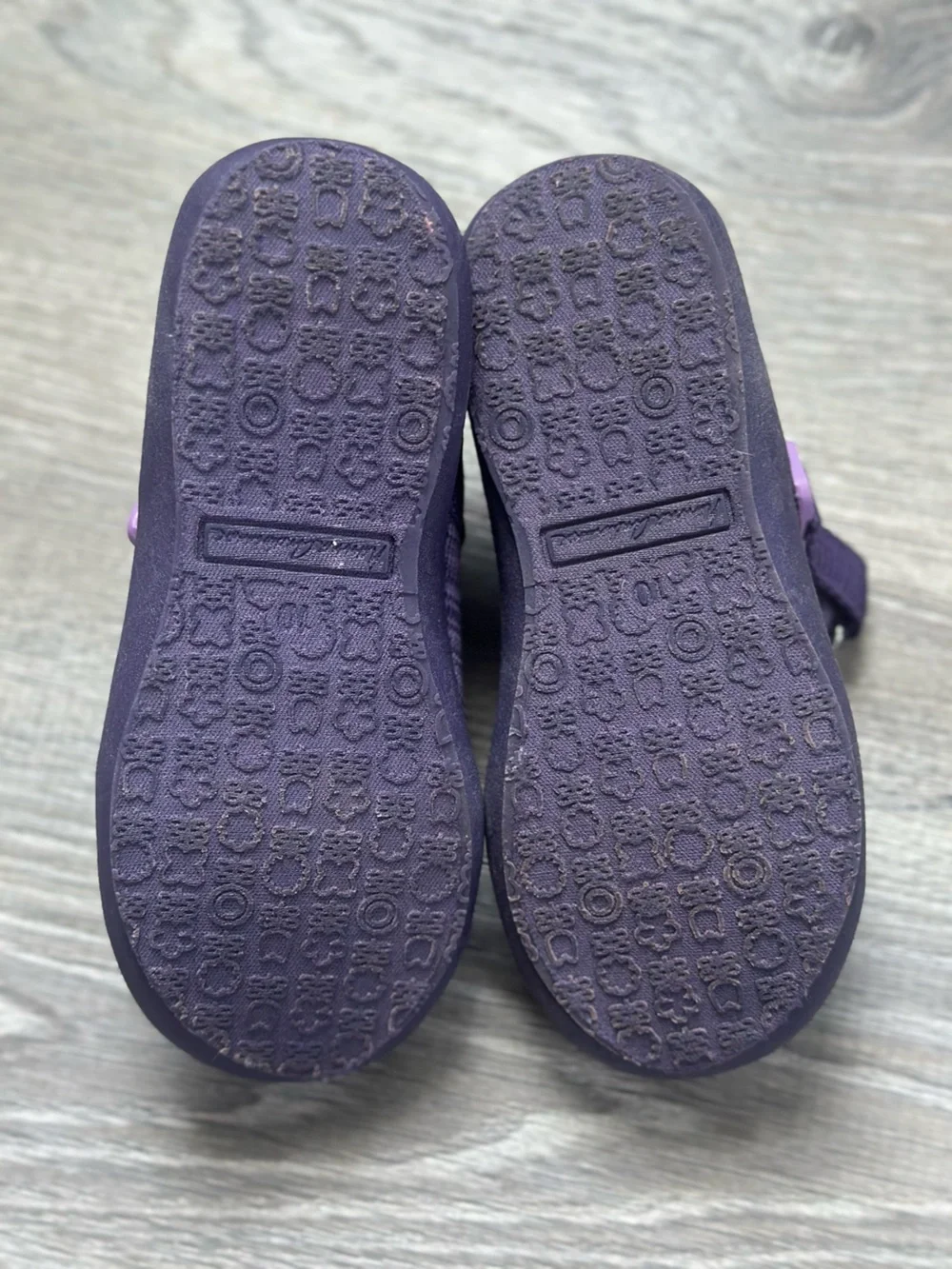 Hanna Andersson Purple Mary Jane Knit Sneakers